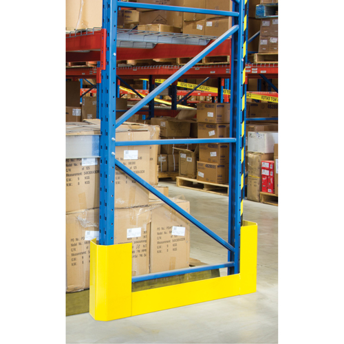 Racking Aisle Protectors, 3" W x 53" L x 16" H, Safety Yellow Superchem Industries