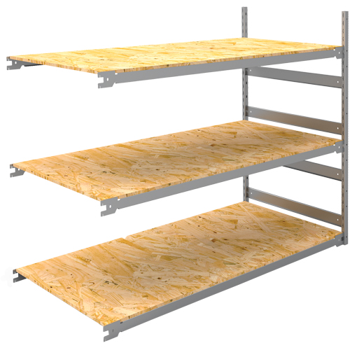 &eacute;tag&egrave;re-classeur de grande largeur, Acier, 3 Tablettes, 72" la x 32" p x 60" h, Ensemble Ajout Superchem Industries