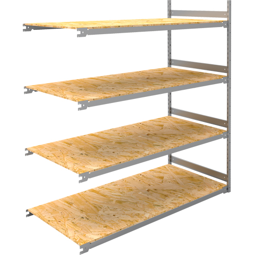 Wide Span Record Storage Shelving, Steel, 4 Shelves, 72" W x 32" D x 84" H, Add-On Kit Superchem Industries