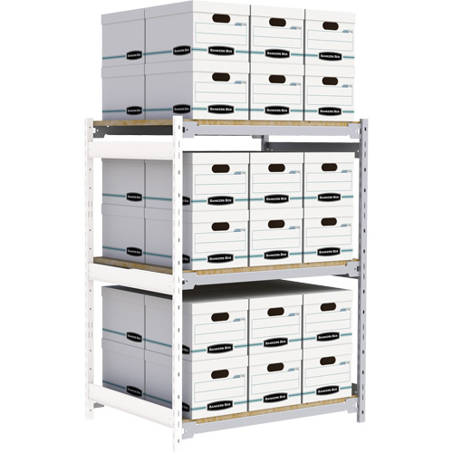 &eacute;tag&egrave;re-classeur de grande largeur, Acier, 3 Tablettes, 42" la x 32" p x 60" h, Ensemble Ajout Superchem Industries