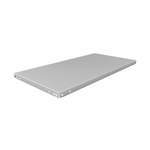 Slotted Angle Shelf, Galvanized Steel, 48" W x 18" D Superchem Industries