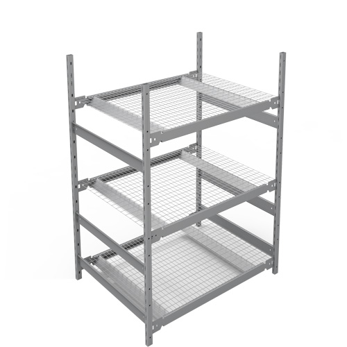 &eacute;tag&egrave;re de grande largeur, Acier, Sans boulons, Capacit&eacute; 1340 lb, 42" la x 60" h x 32" p Superchem Industries