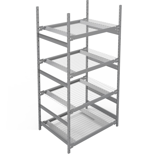 &eacute;tag&egrave;re de grande largeur, Sans boulons, Capacit&eacute; 1340 lb, 42" la x 84" h x 32" p Superchem Industries