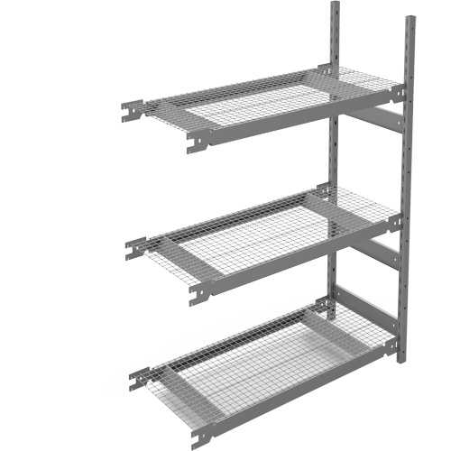 Wide Span Storage Shelving, Steel, Boltless, 1340 lbs. Capacity, 42" W x 60" H x 18" D Superchem Industries
