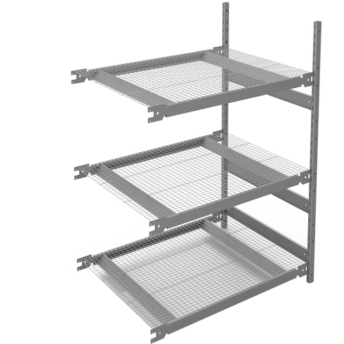 &eacute;tag&egrave;re de grande largeur, Acier, Sans boulons, Ajout, 42" la x 60" h x 32" p Superchem Industries