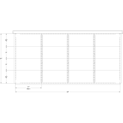 Cabinet d'entreposage &agrave; tiroirs int&eacute;gr&eacute; Interlok Superchem Industries