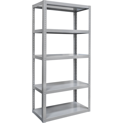 Heavy-Duty Shelving, Steel, Bolted, 3000 lbs. Capacity, 36" W x 72" H x 24" D Superchem Industries