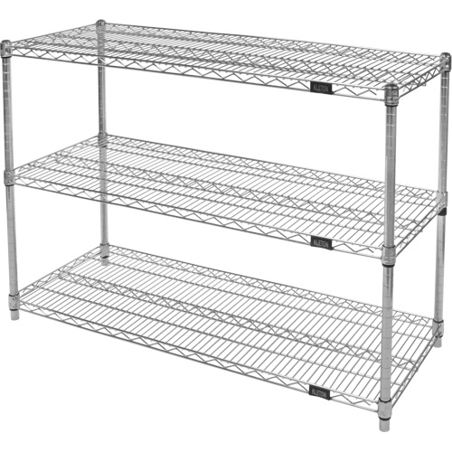 &eacute;tag&egrave;res robustes en treillis chromat&eacute;, Tiers 3, 30" la x 33" h x 18" p Superchem Industries