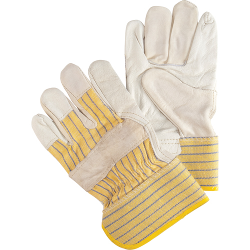 Abrasion-Resistant Fitter's Gloves, 2X-Large, Grain Cowhide Palm Superchem Industries