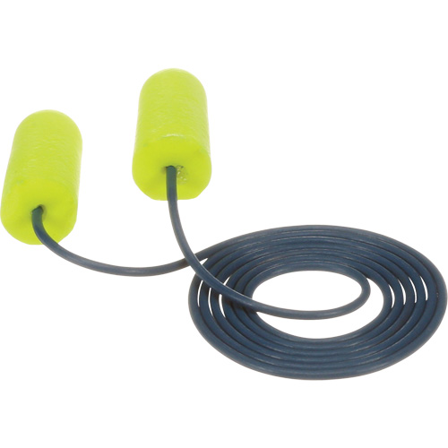 E-A-Rsoft Metal Detectable Earplugs, Corded, Regular, Bulk - Polybag, 32 NRR dB Superchem Industries