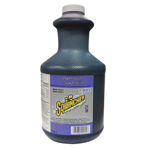 Sqwincher Boisson de r&eacute;hydratation, Concentr&eacute;, Raisin Superchem Industries