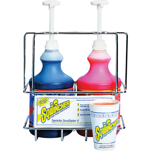 Sqwincher&reg; ServaStations&reg; Wall Mount Rack Superchem Industries