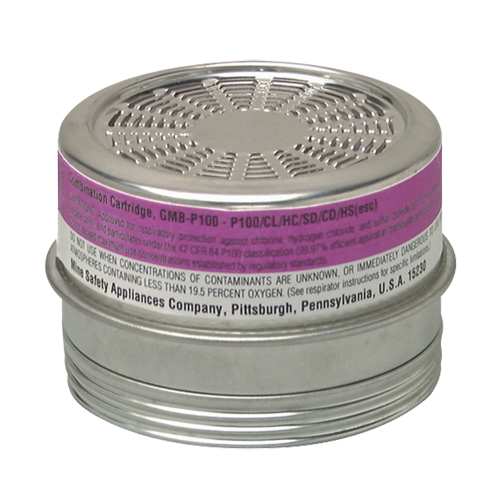 Cartouches pour respirateurs Comfo, Cartouche gaz/vapeur, Gaz acide/P100 Superchem Industries
