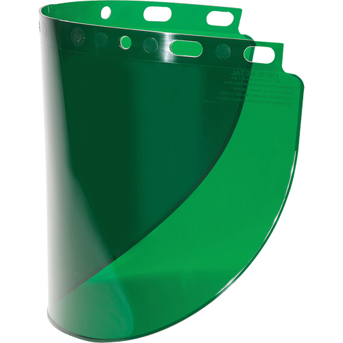 Fibre-Metal&reg; Wideview Faceshield Visor, Propionate, Green Tint Superchem Industries