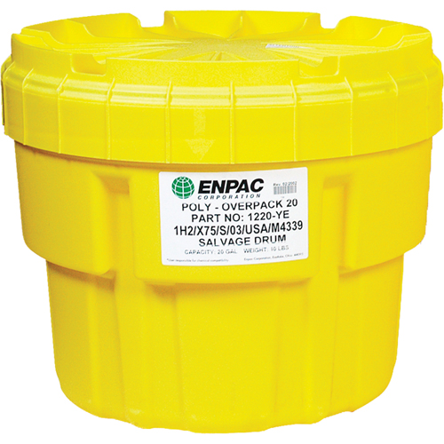 Barils de r&eacute;cup&eacute;ration Poly-Overpack 20, 20 gal. US, Stationnaire Superchem Industries