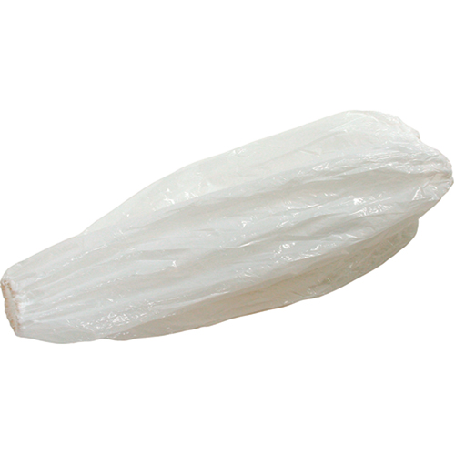 Disposable Sleeves, 18" long, Polyethylene, White Superchem Industries