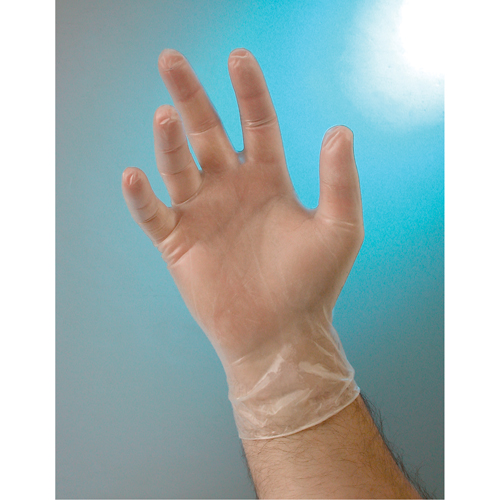 Examination Grade Gloves, Small, Vinyl, 4-mil, Powder-Free, Clear, Class 2 Superchem Industries