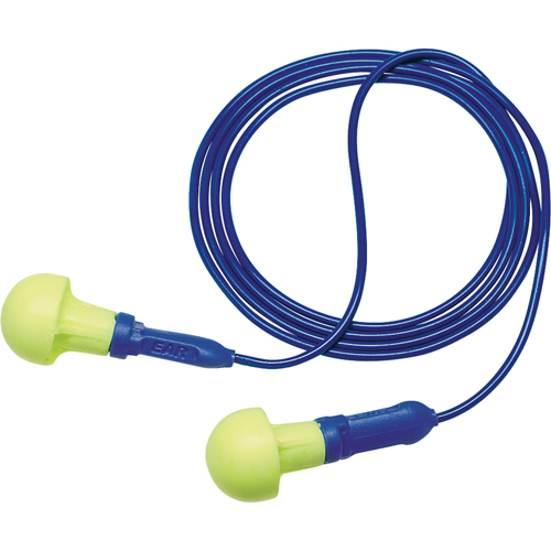 E-A-R Push-ins Metal Detectable Earplugs, Corded, One-Size, Bulk - Polybag, NRR 28 dB NRR dB Superchem Industries