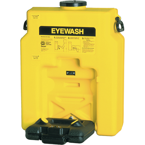 Douche oculaire, Aliment&eacute; par gravit&eacute;, Capacit&eacute; 14 gal., Conformit&eacute; ANSI Z358.1 Superchem Industries