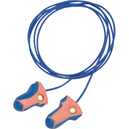 Bouchons d'oreilles d&eacute;tectables jetables Laser-Trak de Howard Leight, Paire - Sac en poly, Avec cordon Superchem Industries