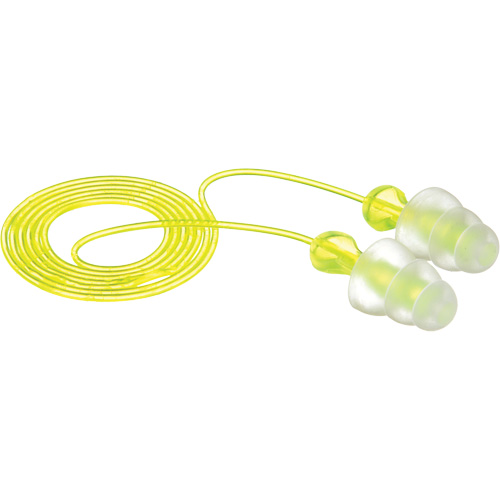 Bouchons d'oreilles r&eacute;utilisables &agrave; trois brides E-A-R, Avec cordon, Vrac - Sac en poly, 26 dB NRR, Taille unique Superchem Industries