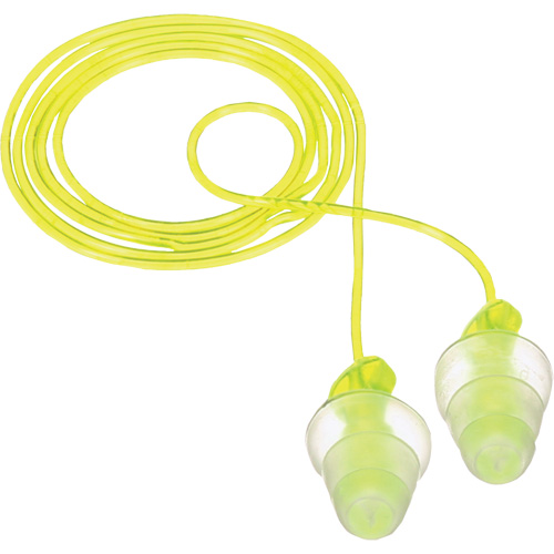 Bouchons d'oreilles r&eacute;utilisables &agrave; trois brides E-A-R, Avec cordon, Vrac - Sac en poly, 26 dB NRR, Taille unique Superchem Industries