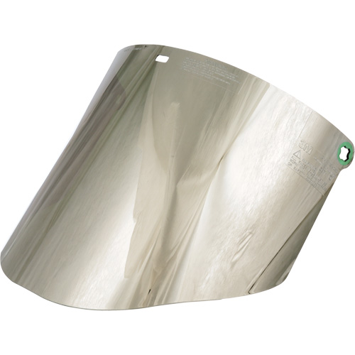 &eacute;cran facial moul&eacute;, Polycarbonate, Teinte Vert Superchem Industries