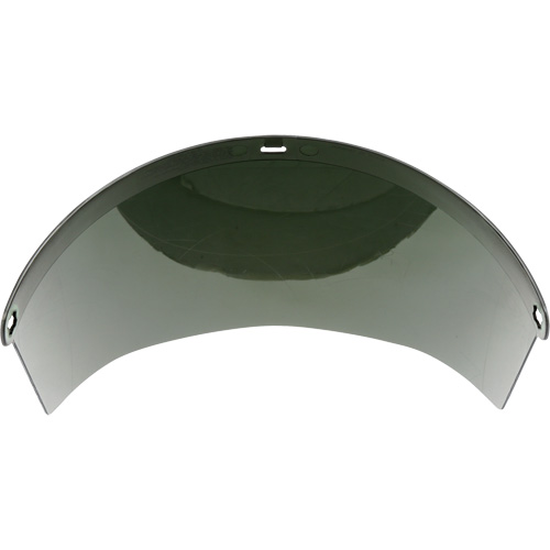 &eacute;cran facial moul&eacute;, Polycarbonate, Teinte Vert Superchem Industries