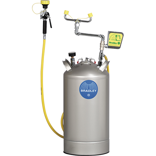 Portable Eyewash Station, Pressurized, 15 gal. Capacity, Meets ANSI Z358.1 Superchem Industries