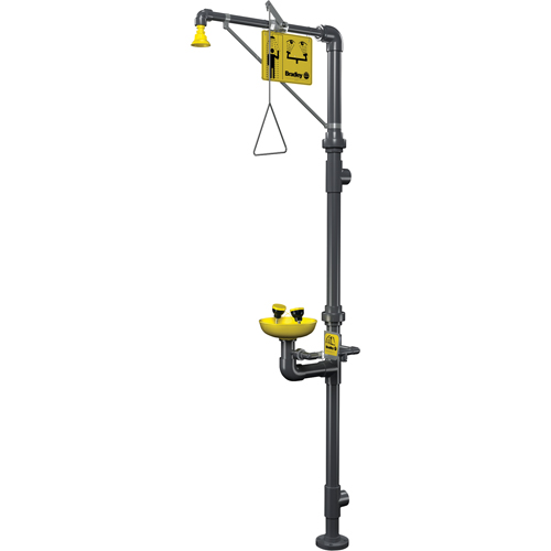 Corrosion-Resistant Emergency Shower & Eye/Face Wash Station Superchem Industries
