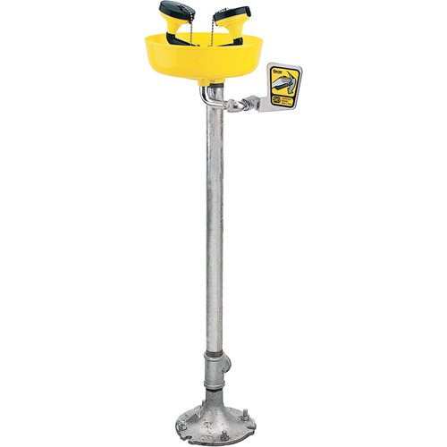Eyewash Station, Pedestal Installation, Plastic Bowl Superchem Industries