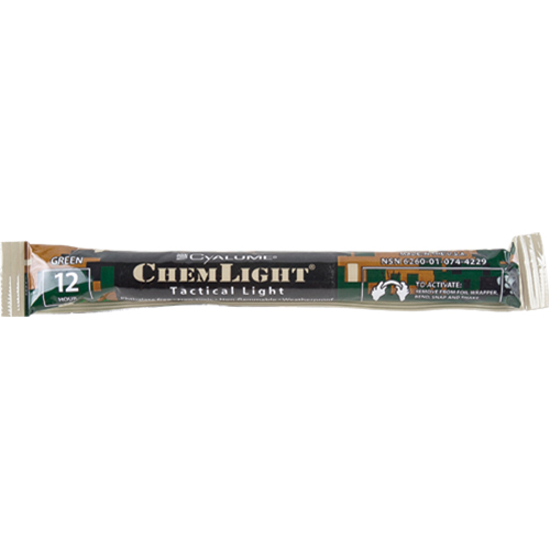 B&acirc;tons de s&eacute;curit&eacute; luminescents Cyalume 6", Vert, Dur&eacute;e 12 h Superchem Industries