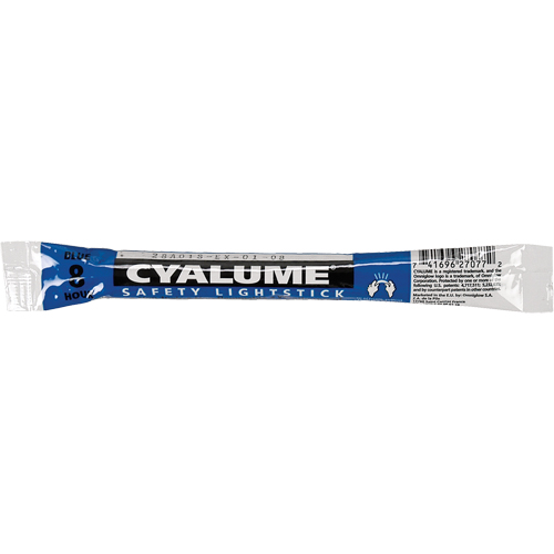 6" Cyalume&reg; Lightsticks, Blue, 8 hrs. Duration Superchem Industries