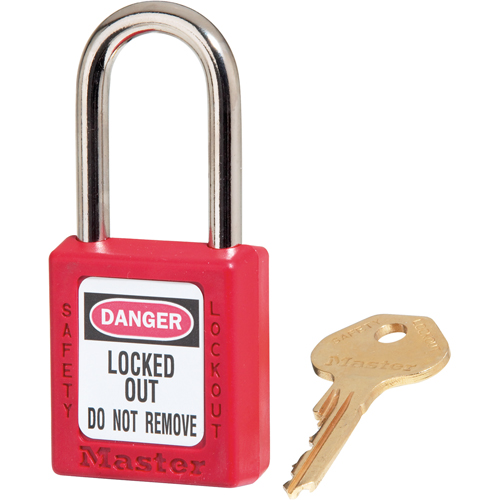 Cadenas Zenex, Cadenas de s&eacute;curit&eacute;, Cl&eacute;s diff&eacute;rentes, Thermoplastique, Largeur de 1-1/2" Superchem Industries