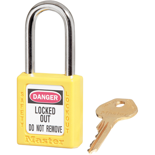 Cadenas Zenex, Cadenas de s&eacute;curit&eacute;, Cl&eacute;s diff&eacute;rentes, Thermoplastique, Largeur de 1-1/2" Superchem Industries