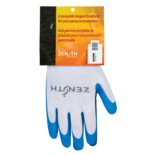 Gants enduits tricot&eacute; sans couture en caoutchouc naturel, 2T-Grand, R&ecirc;vetement Latex de caoutchouc, Calibre 10, Enveloppe en Polyester/Coton Superchem Industries