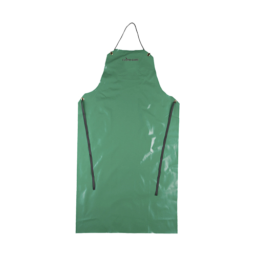 A43 48 CA-43&reg; FR Apron, Polyester/PVC, 29" L x 48" W, Green Superchem Industries
