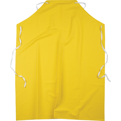 Flame Resistant Aprons, Polyester/PVC, 48" L x 36" W, Yellow Superchem Industries