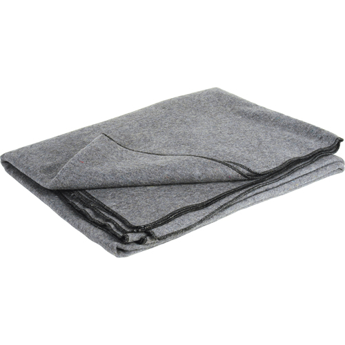 Flame-Resistant Wool Blanket, Wool, 84"L x 66"W Superchem Industries