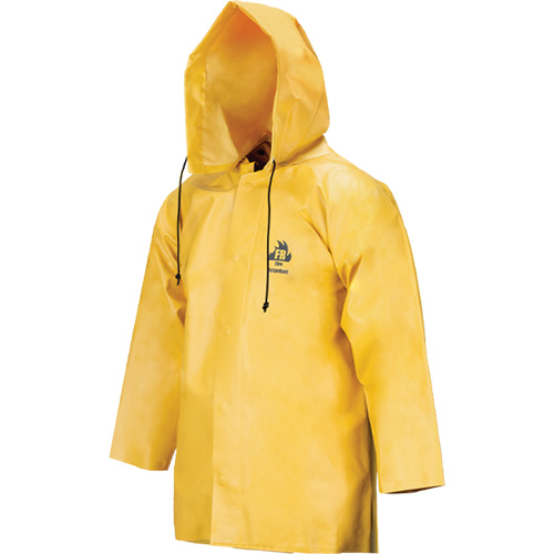 Neo-Slick Chemical & Acid Resistant Rain Jacket, Medium, Yellow, Neoprene Superchem Industries