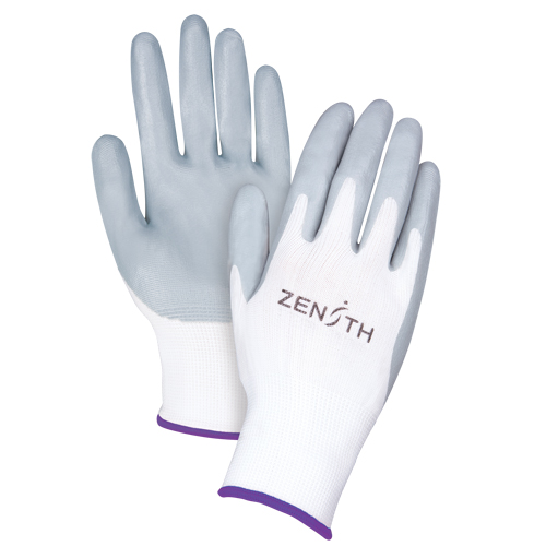 Gants l&eacute;gers enduits et respirants, 6/T-petit, R&ecirc;vetement Mousse de nitrile, Calibre 13, Enveloppe en Polyester Superchem Industries