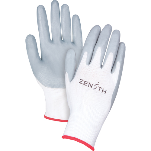 Gants l&eacute;gers enduits et respirants, 7/Petit, R&ecirc;vetement Mousse de nitrile, Calibre 13, Enveloppe en Polyester Superchem Industries