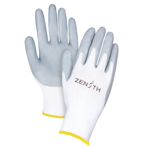 Lightweight Breathable Coated Gloves, 11/2X-Large, Foam Nitrile Coating, 13 Gauge, Polyester Shell Superchem Industries