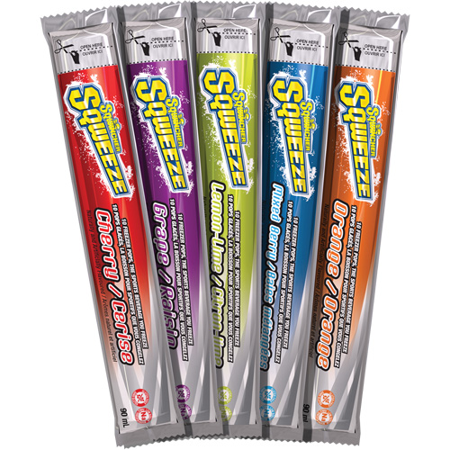 B&acirc;tonnets &agrave; glacer Sqweeze Sqwincher Superchem Industries