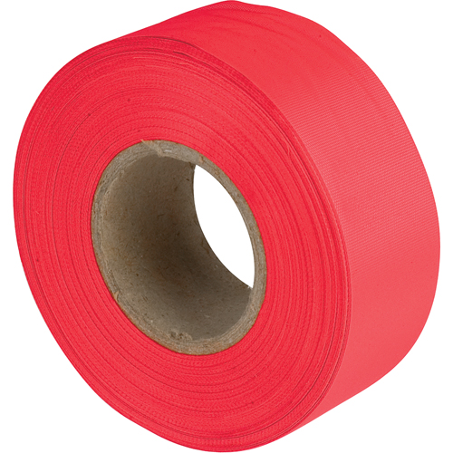 Flagging Tape, 1.1875" W x 150' L, Fluorescent Red Superchem Industries