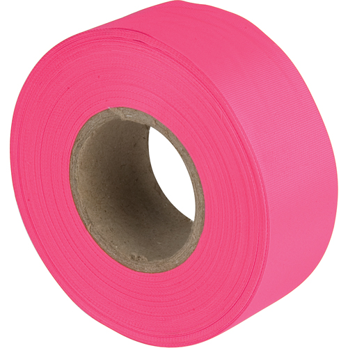 Rubans pour signalisation, 1,1875" la x 150' lo, Rose fluorescent Superchem Industries