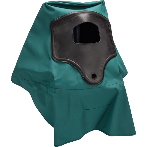 Cagoule &agrave; longueur d'&eacute;paule pour respirateur &agrave; adduction d'air Abrasi-Blast, Moyen, Coiffe souple, Bavette Simple Superchem Industries