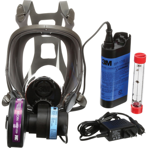 Powerflow Face-Mounted Powered Air Purifying Respirators (PAPR), Facepiece Respirator, NiCd Battery Superchem Industries
