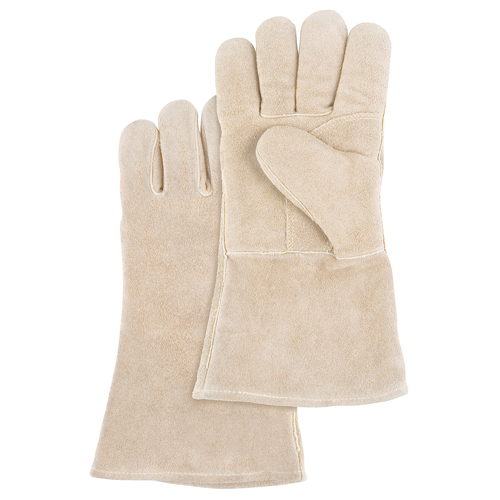 Premium Welder's Gloves, Split Cowhide, Size Large Superchem Industries