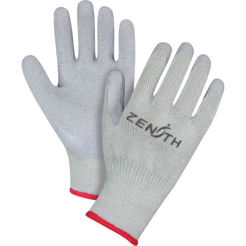 Gants enduits &agrave; doublure confortable en caoutchouc naturel, 8/Moyen, R&ecirc;vetement Latex de caoutchouc, Calibre 10, Enveloppe en Polyester/Coton Superchem Industries